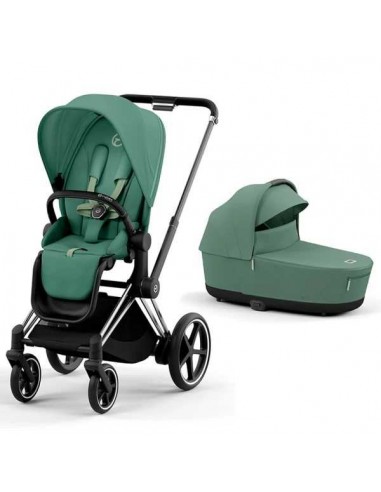 Cochecito Dúo Cybex e-Priam Leaf Green