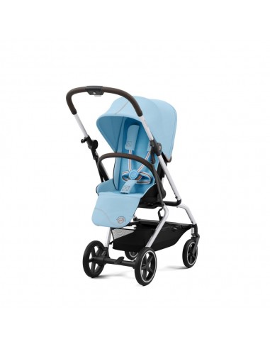 Silla de Paseo Cybex Eezy S Twist+2 Beach Blue chasis Silver