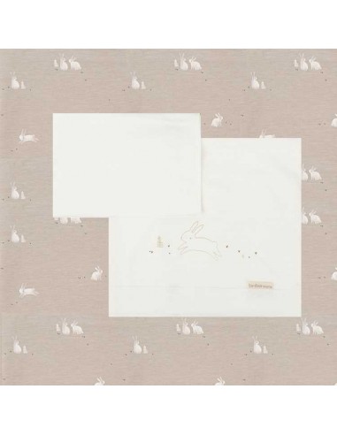 Tríptico de punto Cuna 60x120 Casual Bunny Gris