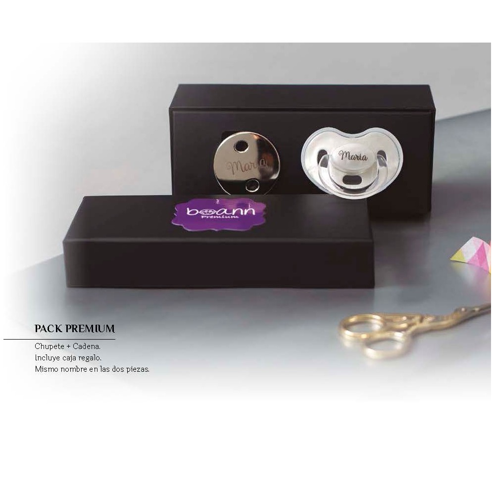 Pack Premium 01 - Chupete con Cadena personalizado — Estampat